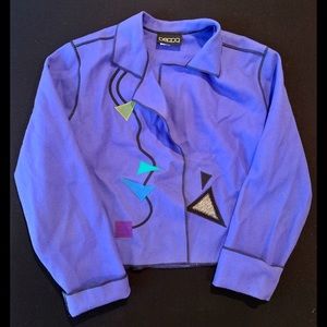 Vintage Retro 80s abstract cardigan